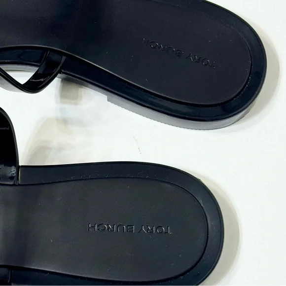 NEW TORY BURCH ‘Roxane’ Jelly Thong Sandals - Black - Size 10 - Picture 5 of 7